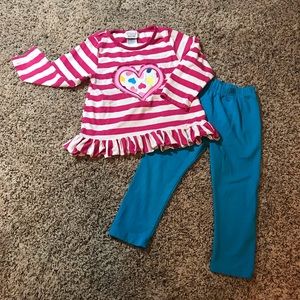 EUC Size 4 Toddler Girl Boutique Outfit